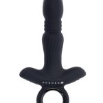 Gender X Slayer Rechargeable Silicone Thrusting Anal Vibrator - Black