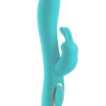 Obsessions Hera Rechargeable Silicone Rabbit Vibrator - Aqua