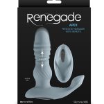 Renegade Apex Rechargeable Silicone Prostate Massager with Remote - Gray