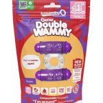 4T Double Wammy Silicone Rechargeable Dual Vibrating Couples Cock Ring - Grape