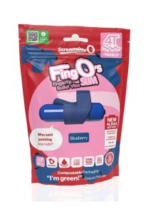 4T FingO Slim Finger Vibrator - Blueberry