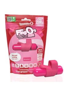 4T FingO Slim Finger Vibrator - Strawberry