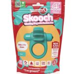 4T Skooch Vibrating Cock Ring with Clitoral Stimulator - Kiwi