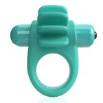 4T Skooch Vibrating Cock Ring with Clitoral Stimulator - Kiwi