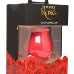 Bloomgasm The Perfect Rose Rechargeable Silicone Clitoral Stimulator - Red