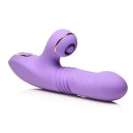 Shegasm Pro-Thrust Max Rechargeable Silicone Thrusting and Pulsing Rabbit - Purple