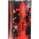 Creature Cocks Fire Hound Silicone Dildo - Large - Red/Black