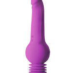 Impressions New York Rechargeable Silicone Gyro-Quake Dildo - Purple