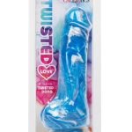 Twisted Love Twisted Dong Silicone Bendable Dildo - Blue