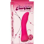 Gem Vibe Collection Glider Rechargeable Silicone G-Spot Vibrator - Pink