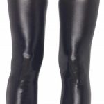 Leg Avenue Wet Look Thigh Highs - Medium/Large - Black