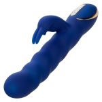 Jack Rabbit Signature Rechargeable Silicone Wave Motion Rabbit Vibrator - Blue