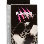 Running Wild Black and White Tail Faux Fur Tail and Metallic Anal Plug - Black/White