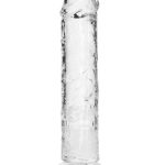 RealRock Skin Realistic Straight Dildo without Balls 7in - Clear