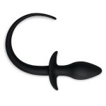 Whipsmart Play Tails Silicone Doggy Tail 3in - Black