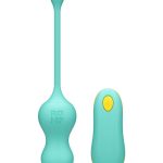 Romp Cello Rechargeable Silicone G-Spot Vibrator with Remote - Teal