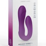 JimmyJane Reflexx Rabbit 1 Rechargeable Silicone Vibrator - Purple