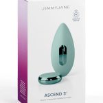 JimmyJane Ascend 3 Silicone Vibrating Massager with Remote - Teal