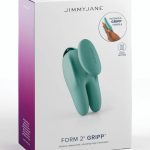 JimmyJane Form 2 Gripp Rechargeable Silicone Stimulating Vibrator - Teal