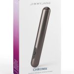 JimmyJane Chroma Metal Rechargeable Vibrator 5.5In - Grey