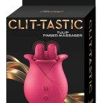 Clit-Tastic Tulip Rechargeable Silicone Finger Massager - Red