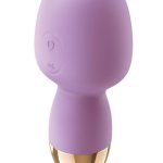 Clit-Tastic Intense Dual Massager Rechargeable Silicone Vibrator with Clitoral Stimulator - Lavender