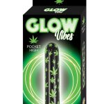 Glow Vibes Pocket High Rechargeable Glow-in-The-Dark Bullet - Black/Green