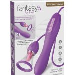 Fantasy for Her Ultimate Pleasure Max Rechargeable Silicone Vibrator with Clitoral Stimulator - Purple