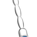 Blue Line Bling Bling Wavy Penis Plug 2in - Stainless Steel