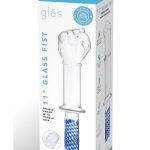 Glas Fist Double Ended Glass with Handle Grip 11in - Clear