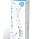 Glas Pelvic Glass Wand Double Ended 11in - Clear