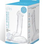 Glas Rideable Standing Glass Cock with Stability Base 7.5in - Clear