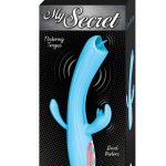 My Secret Fantasy Rechargeable Silicone Flickering Tongue Vibrator - Blue