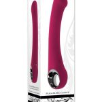 Pleasure Curve Rechargeable Silicone G-Spot Vibrator - Red