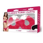 WhipSmart Furry Cuffs with Eye Mask - Hot Pink