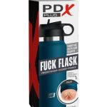 PDX Plus Fuck Flask Private Pleaser Pussy Stroker - Vanilla/Blue