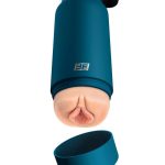 PDX Plus Fuck Flask Private Pleaser Pussy Stroker - Vanilla/Blue