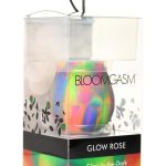 Bloomgasm Glow Rose Rechargeable Silicone Glow-in-the-Dark Rose Clit Stimulator - Multicolor