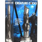 Night Prowler Silicone Dildo - Small - Silver/Black