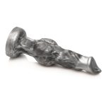 Night Prowler Silicone Dildo - Small - Silver/Black