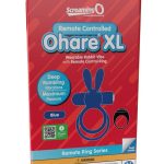 Screaming O Ohare XL Remote Control Rechargeable Silicone Vibrating Cock Ring - Blue