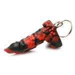 Creature Cocks Fire Demon Keychain - Red/Black