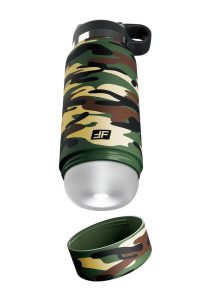 PDX Plus Fap Flask Happy Camper Stroker - Frosted/Camo