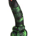 Creature Cocks Python Silicone Dildo - Green/Black/Red