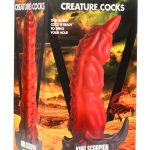Creature Cocks King Scorpion Silicone Dildo - Red/Black
