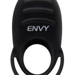 Envy Toys Rumbler Textured Rechargeable Silicone Dual Stamina Ring - Black