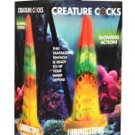 Creature Cocks Luminoctopus Glow in The Dark Tentacle Silicone Dildo - Multicolor