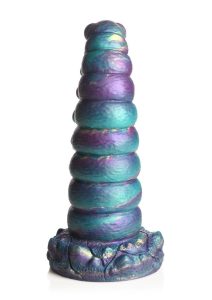 Creature Cock Chrysalis Silicone Dildo - Blue/Purple/Gold