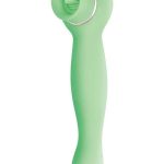 Blaze Luscious Licker Rechargeable Silicone Dual End Vibrator - Mint