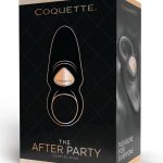 Coquette The After Party Silicone Rechargeable Couples Ring - Black/Gold
